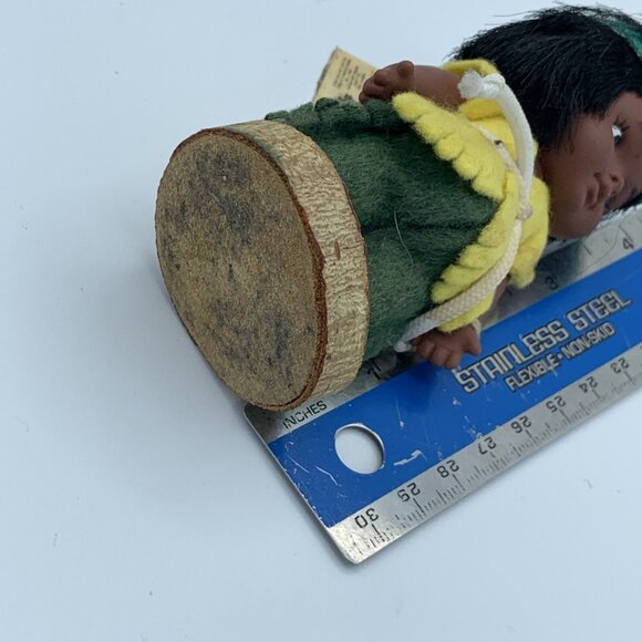 Canadian Indigenous Handmade Doll - Indien Art Eskimo Craft Vintage - Picture 10 of 10